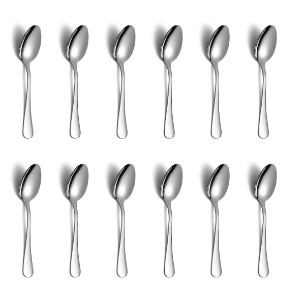 Demitasse Espresso Spoons 12 Pieces 4.92 , Berglander Stainless Steel Mini Coffee Spoons Set, Metal Cutlery Small Spoon for Dessert, Ice Cream, Tea, Home, Kitchen, Restaurant Café, Party, Wedding, Dishwasher Safe