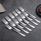 Berglander Dinner Forks Set of 12, 7.6 Inch Stainless Steel Salad & Dessert Forks, Mirror Polished Flatware for Home, Kitchen, Restaurant, Hotel & Party