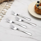 Berglander 12-Piece Stainless Steel Dessert Forks, 5.7 Inch Premium Cake Forks Set for Cocktail Dessert Tea Fruit Cheese Appetizer, Rustproof & Dishwasher Safe
