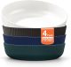 LooCook Pasta Bowls Set of 4, Salad Bowls 37oz Unbreakable Large Plastic Soup/Salad/Fruit/Serving Bowls for Home, Restaurant, Outdoor, Picnic, Camping, Serving Dishes