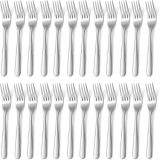 LooCook Dinner Forks, 24-Piece Stainless Steel Forks Set, 7.1 Inch Silverware Forks