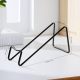 LooCook Countertop Wine Rack, 2 Pcs Wine Bottle Holder, Metal Small Wine Rack, Tabletop Wine Storage Stand for Cabinet, Pantry, Bar