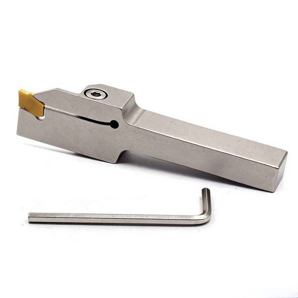 ReaNea ndustrial Tools 3/8'' by 1/2'' Heavy Duty Indexable Grooving/Parting Holder with a Gtn-2 Tin Coated Carbide Insert