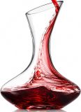 LooCook Wine Decanter Carafe, Hand Blown Glass Red Wine Gift Set For Men