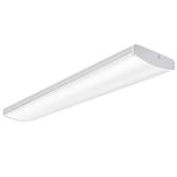 AntLux Commercial LED Wraparound Light Fixture 4FT Office Ceiling Lighting 72W, 8500 Lumens, 4000K, 4 Foot Low Bay Flush Mount Garage Shop Lights, Integrated Wrap Light, Fluorescent Tube Replacement
