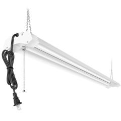 AntLux Linkable 4FT LED Shop Lights for Garage, 40W 4800LM, 5000K, 4 Foot Linear Strip Light, Plug and Play, No Spot Dot, Fluorescent Tube Replacement, Durable Ceiling Lighting Fixture with Pull Chain