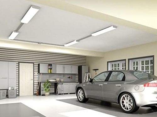 Flush Mount Led Garage Lights, How To Install Led Light Fixture In Garage Door