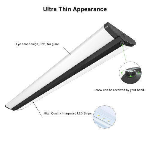 Best 4ft Led Light Fixture Ultra Slim Led Shop Lights For Garage Superior blue light protection factor™. usd