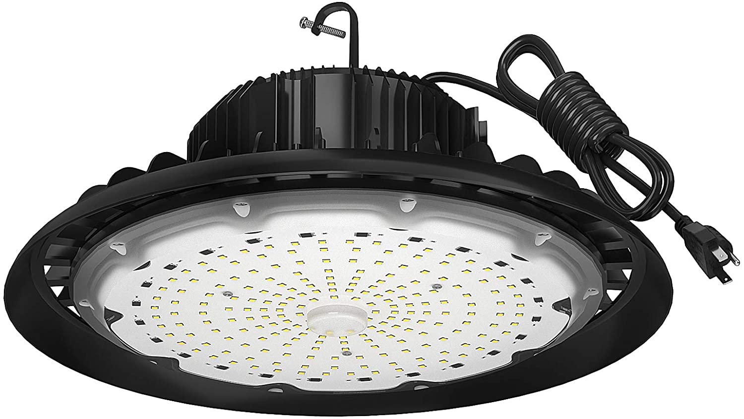 4X 200W UFO LED High Bay Light Slim Warehouse Industrial Shed Commercial Lamp US 