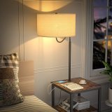 floor lamp with table and usb