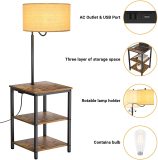 floor lamp with usb port and outlet