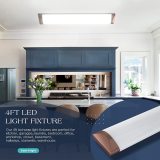 4ft led wrap light fixture for kitchen
