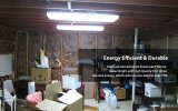 energy efficient flush mount led garage shop lights