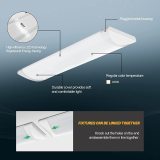 2 foot led ceiling light fixture high efficiency