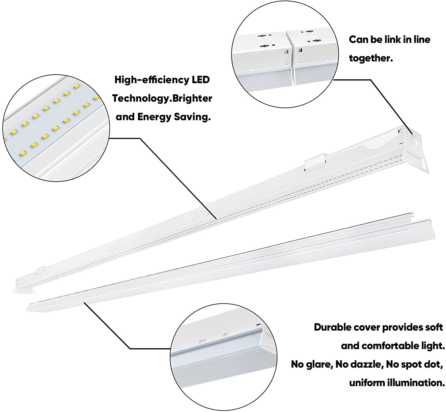 8 foot commercial led lights