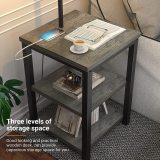 antlux side table 3 shelves with floor lamp