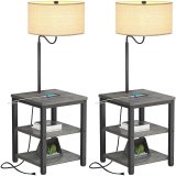 floor lamp with side table 2 pack