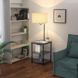 end table with lamp built in