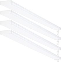 AntLux 4FT LED Shop Lights for Garage, 4 Foot LED Wraparound, 40W, 4400LM, 4000K Neutral White, 48 Inch Crystal LED Wrap Ceiling Lighting Fixtures, Hanging or Surface Mount, Plug and Play, 4 Pack