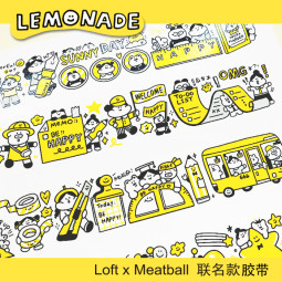 【meatball】マスキングテープ  loft連動 3.5cmx10m