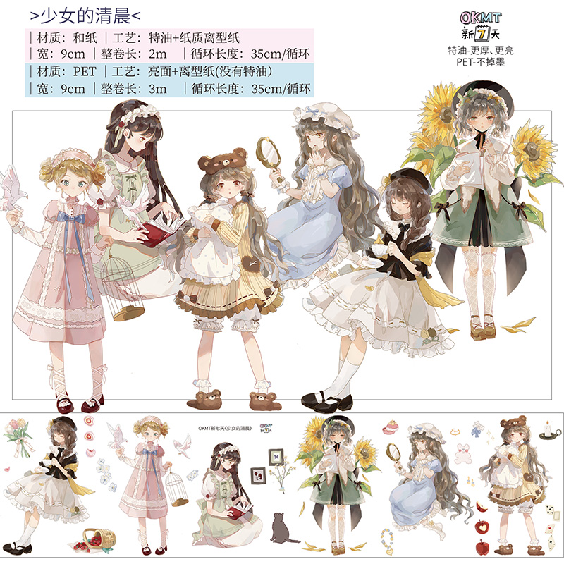M796.新七天 天気少女2 マスキングテープ PET - メルカリ