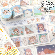 【telado】 マステ telado 提拉多 阿布手撕角落 4.5cmx4.2m