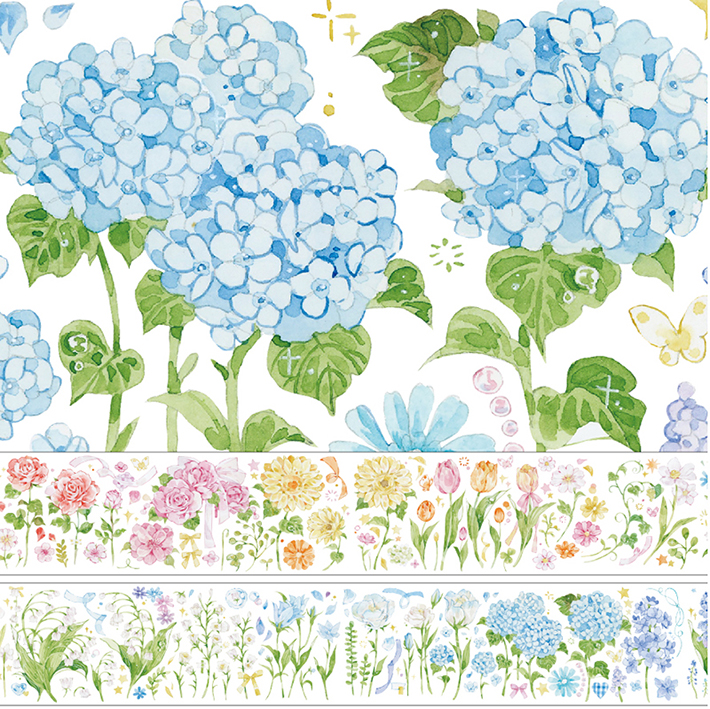 【新七天】マスキングテープ 新七天 花草集