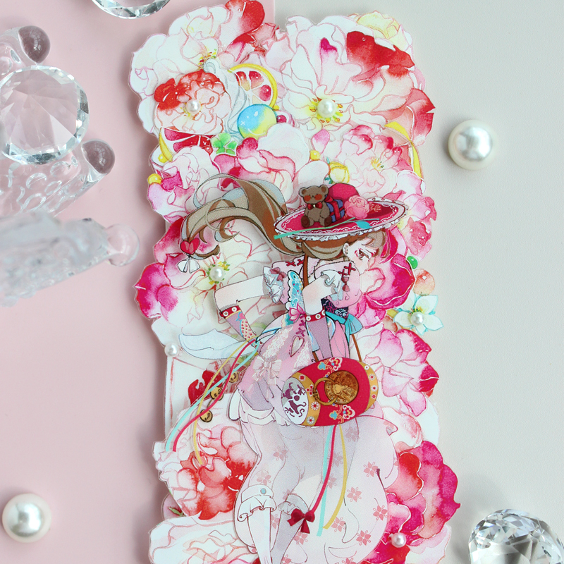 PET 5cm×10m 春妩花间 海外マスキングテープ PET 5cm×10m 春妩花间 海外マスキングテープ