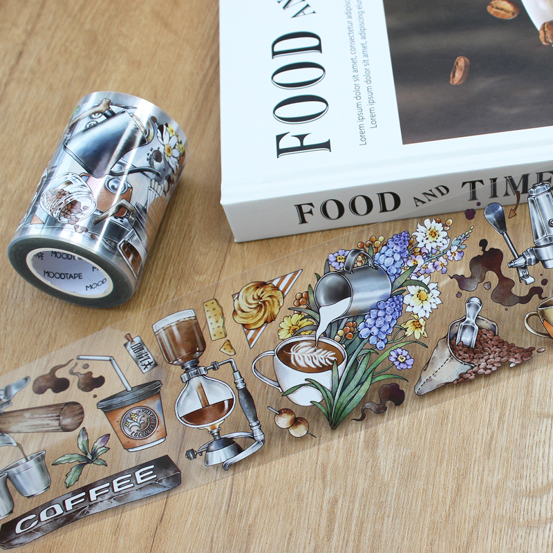 4月末発送【MOODTAPE】マスキングテープ 咖啡器具 10m