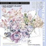 【新七天】マスキングテープ 白茶樱与花澡