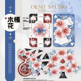 6月中発送【新七天】マスキングテープ 木槿花