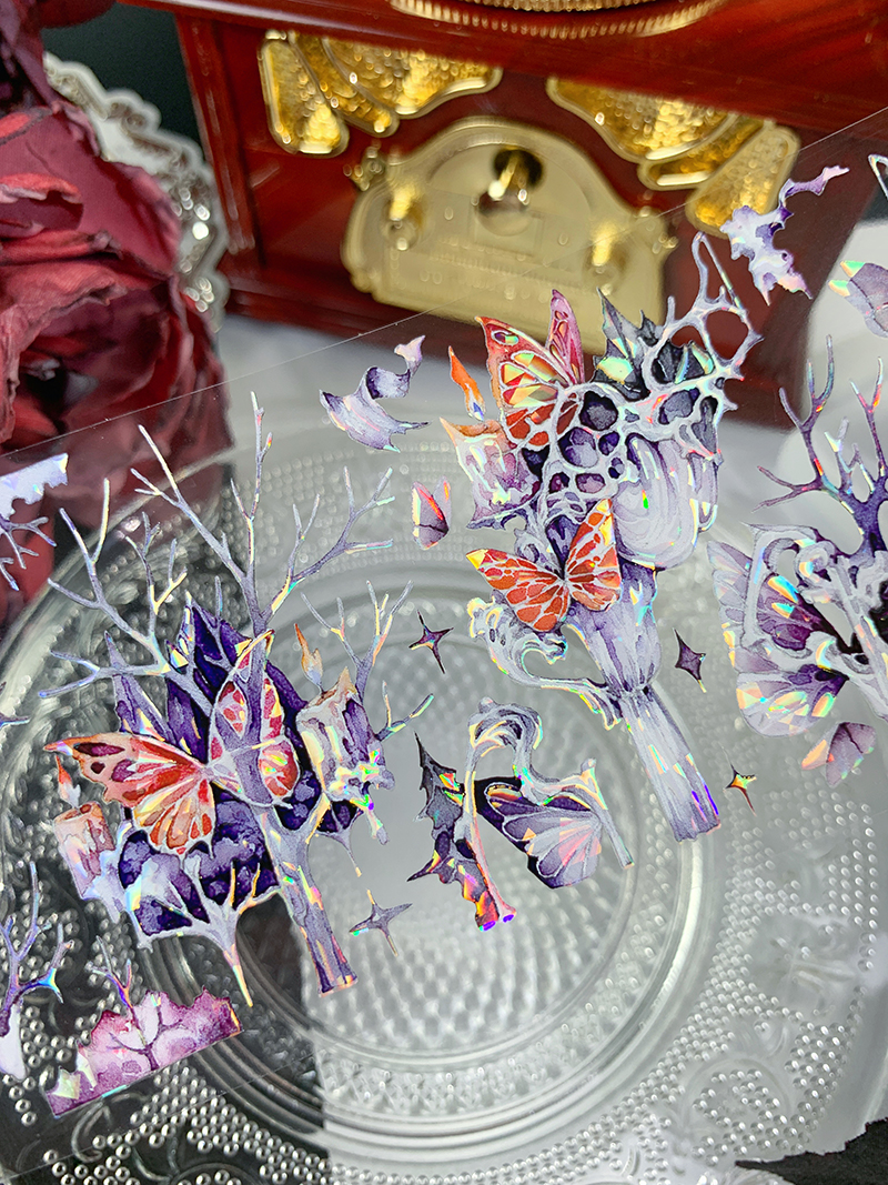 8月末発送【新七天】マスキングテープ 夜幕降临 贝壳光