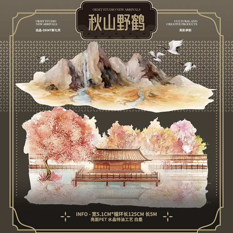 11月下発送【新七天】マスキングテープ 游园会-PET特油