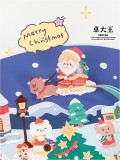 12月中旬発送【molinta】シール molinta 阿卓欢乐圣诞节大场景贴