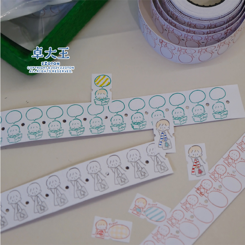 6月下発送【molinta】シール molinta 标签贴纸卷