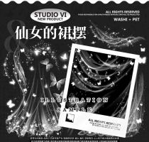 S3【studiovi】マスキングテープ 仙女的裙摆 贝壳光