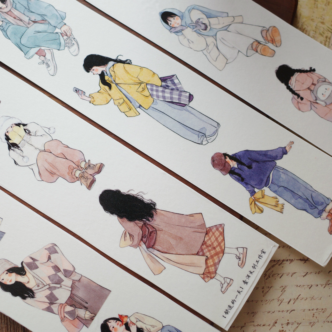 J983＃花洱乐章(贝壳光)荒诞剧目切り売り海外人物マステ女の子