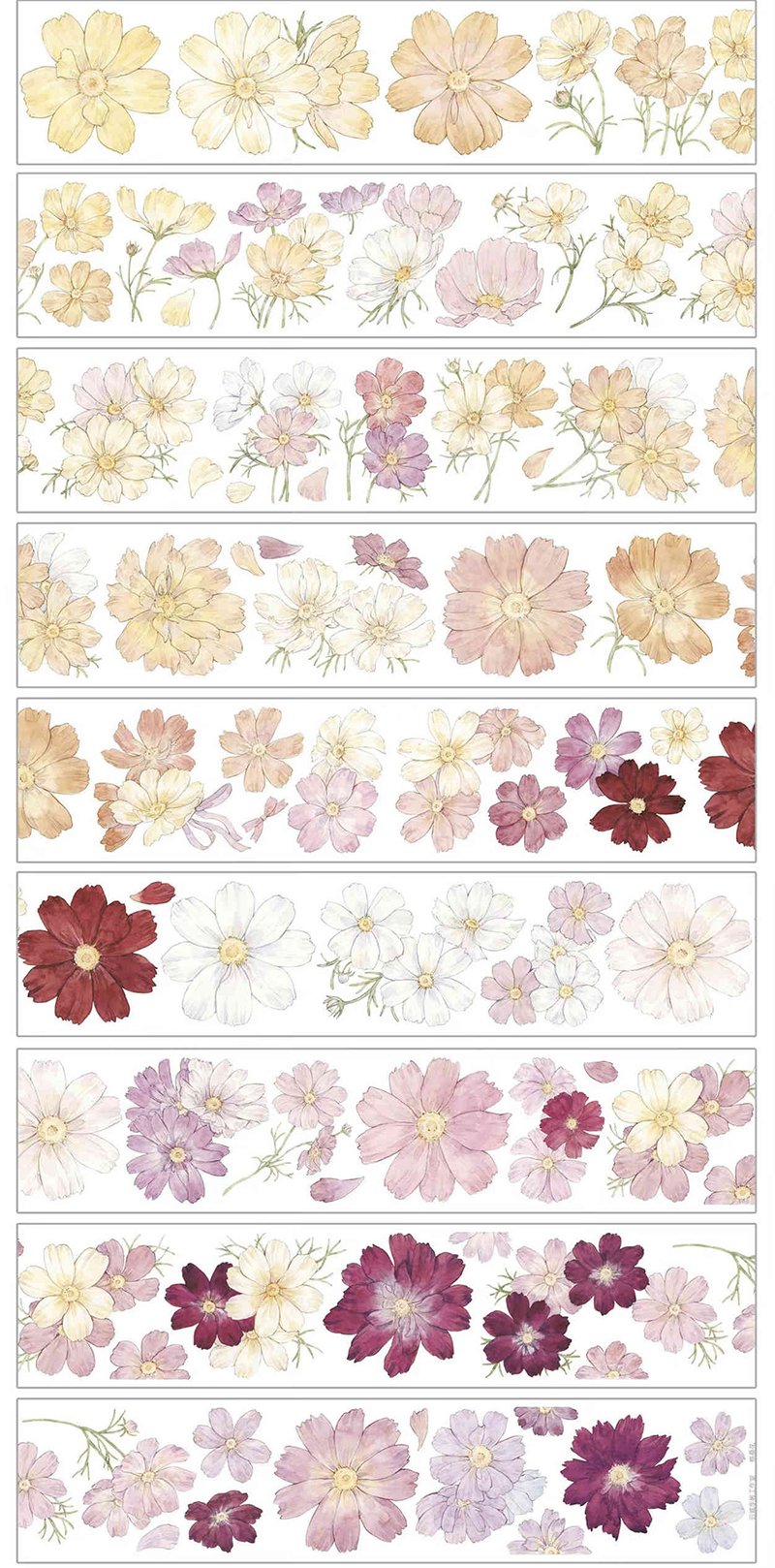 1月発送【魔王菌】マステ 格桑花康桥镭射金