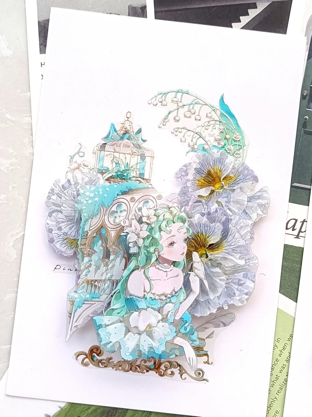 Likey】マスキングテープ 薄荷香气 PET贝壳光】