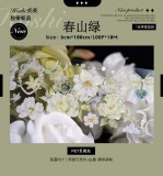 ab【hoshi奶芙】 マスキングテープ 春山绿【PET贝壳光】