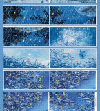 5月末発送【新七天】maskingtape マステ 落雨声-PET水晶