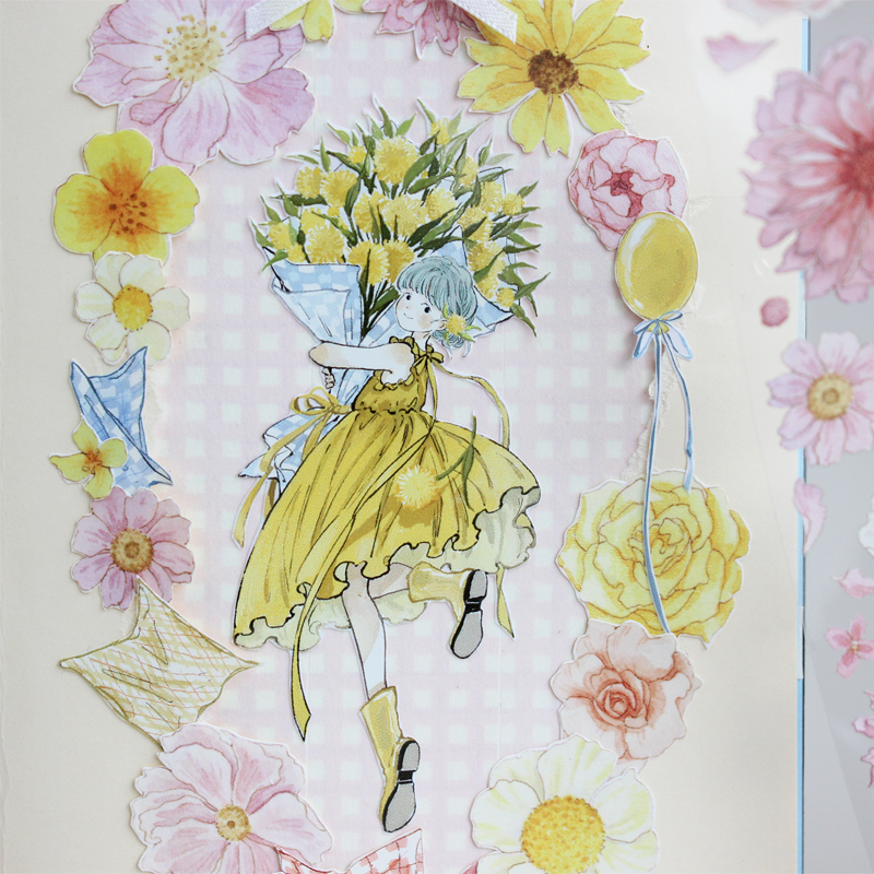 6月下発送【moodtape】マステ maskingtape 阳光下的花朵朵