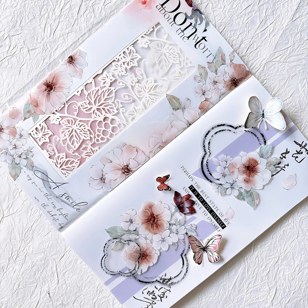 8.8〆【keli】maskingtape マスキングテープ 银莲
