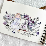 8.28〆【keli】maskingtape マスキングテープ 雾影（英文）