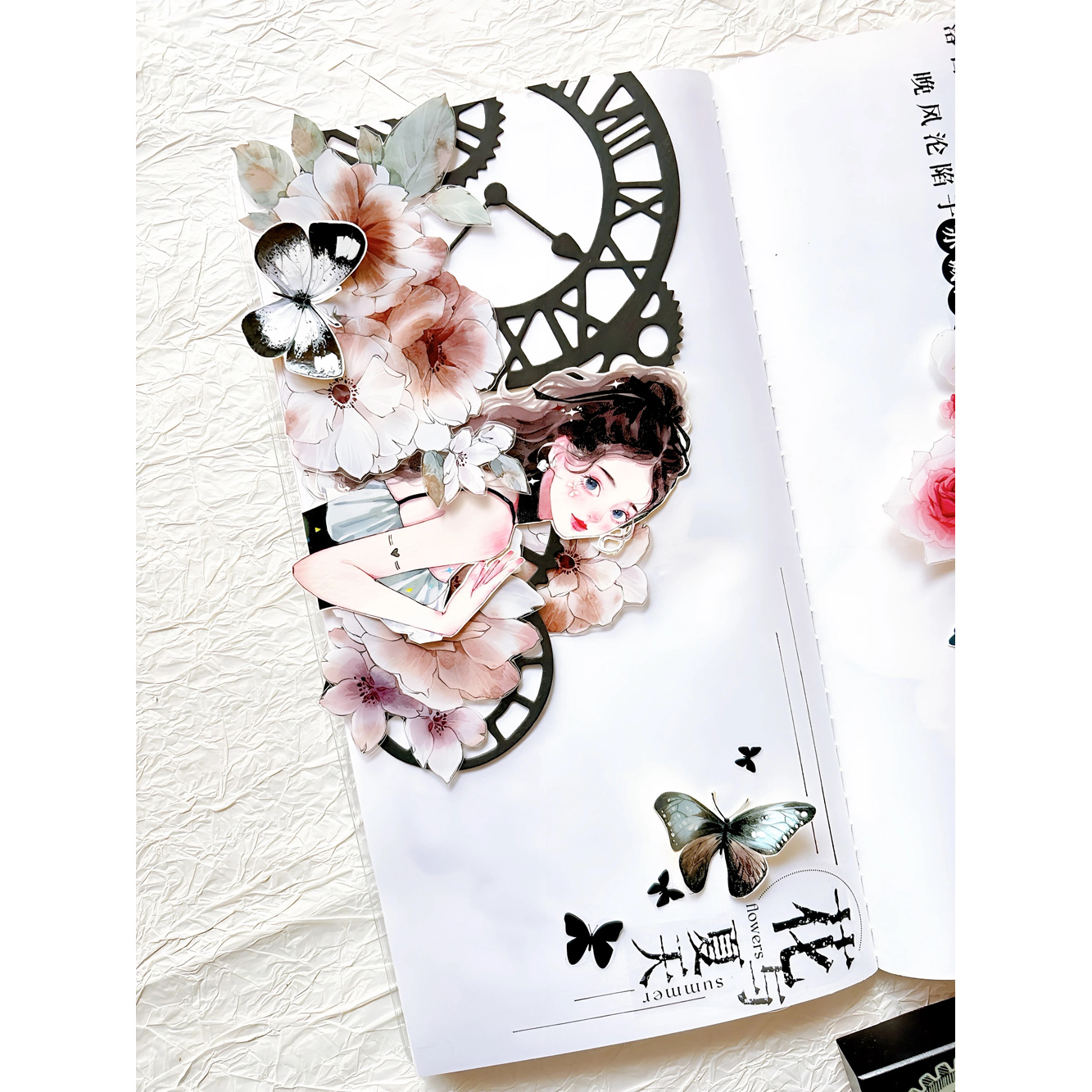 8.8〆【keli】maskingtape マスキングテープ 银莲