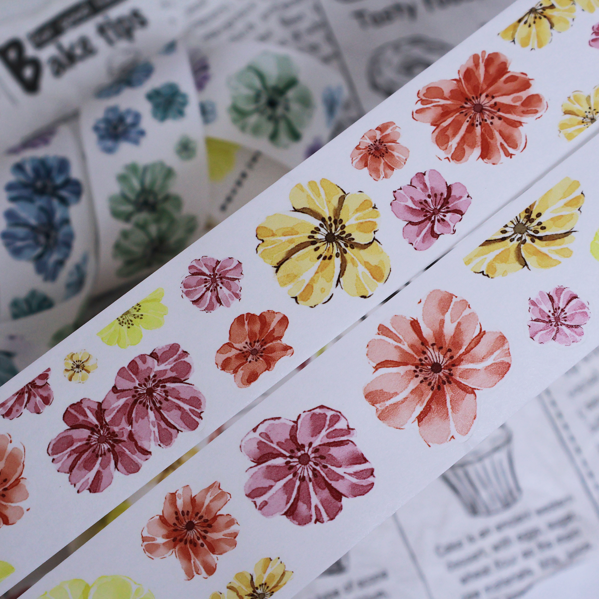 繁花文创《暖菊》海外マスキングテープ　マステ 【2660】 繁花文创《暖菊》海外マスキングテープ マステ 【2660】 9.3〆【繁花