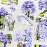 A【欣甜】マスキングテープ maskingtape 蓝花楹之路
