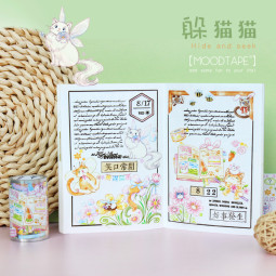 sale 【MOODTAPE】マスキングテープ 躲猫猫 pet 10m