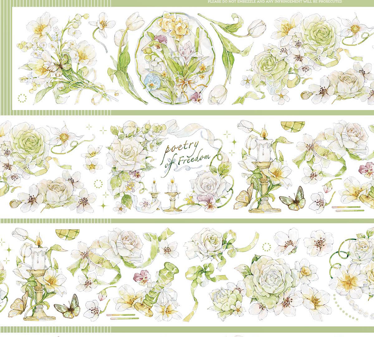 4308 贝壳光 6cm×10m 孤岛半茶 海外マスキングテープ 4026 贝壳光 6cm×10m 碎冰块 海外マスキングテープ