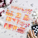 10.28〆【景物志】マスキングテープ maskingtape 红色新年  蝶梦寒梅